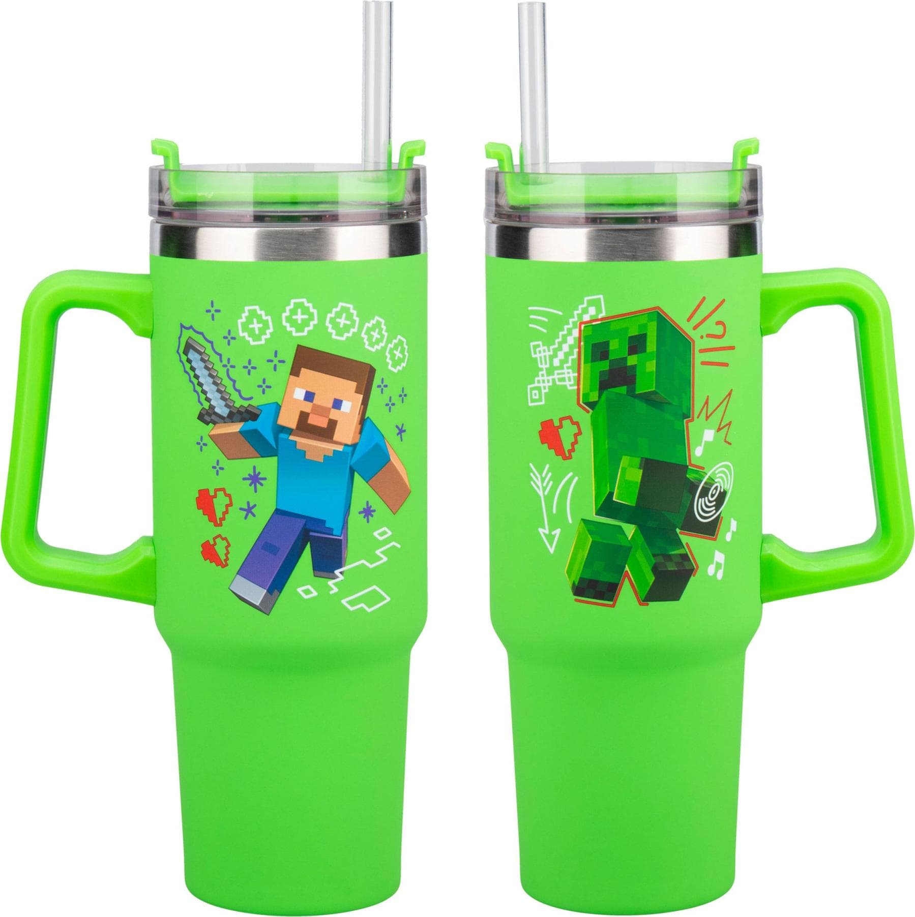 Чаша Paladone: Minecraft - Green 900ml Multiway Travel Cup Stra, PP14600MCF