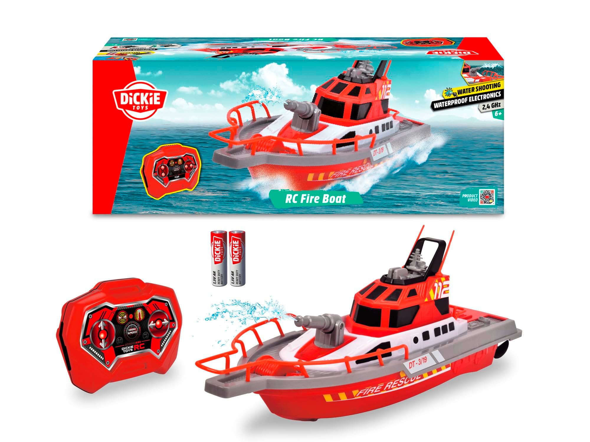 Dickie - Радиоуправляем пожарен кораб Fire Boat RTR