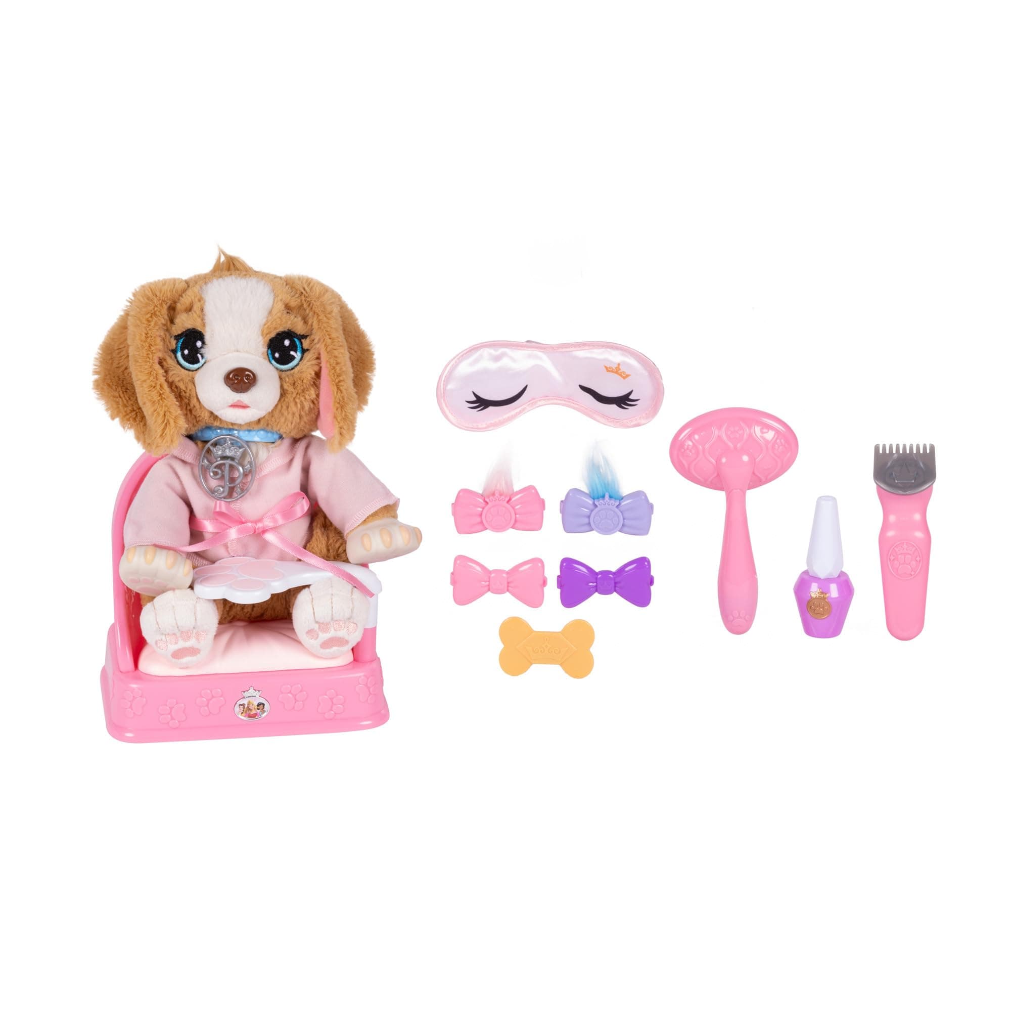 Jakks Pacific - Дисни Принцеси: Кученце с аксесоари за груминг