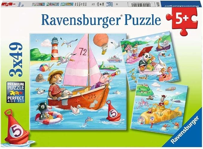 Пъзел Ravensburger 3x49 ел. - Над водата