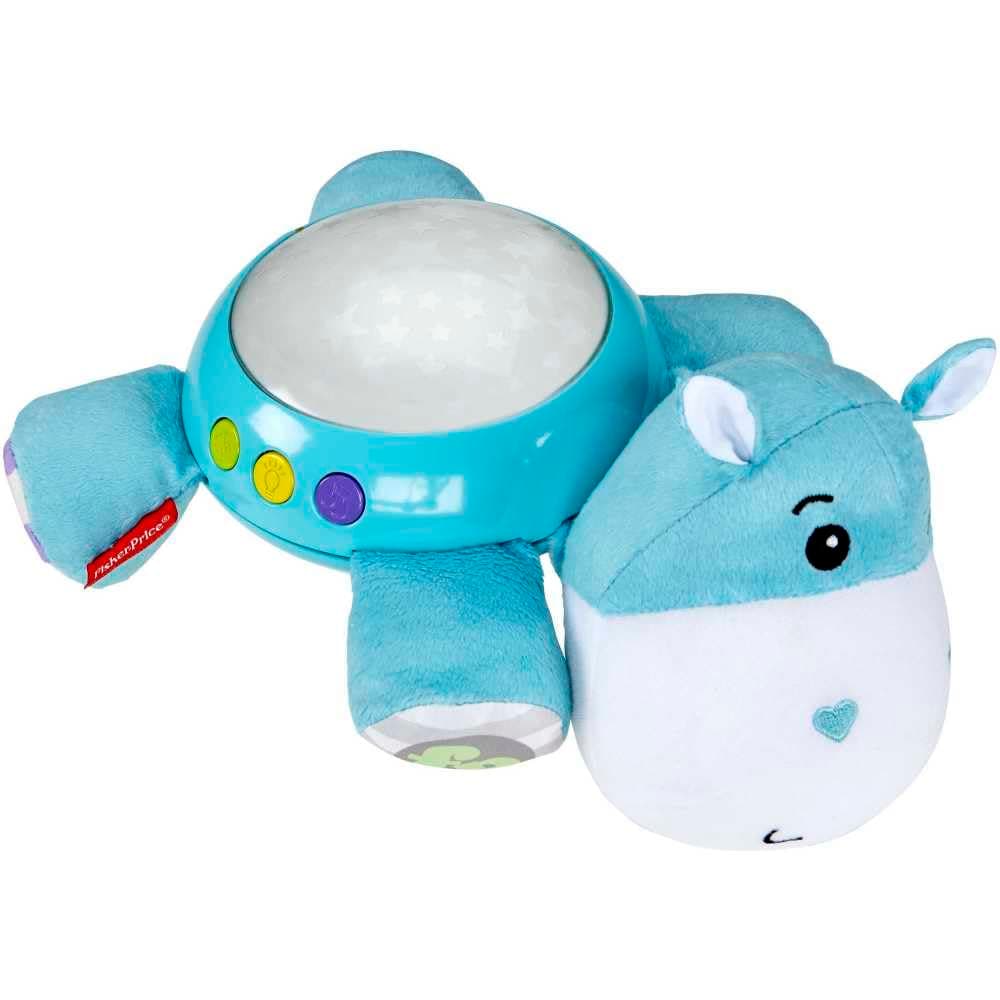 Fisher Price - Нощна лампа Хипопотам с проектор