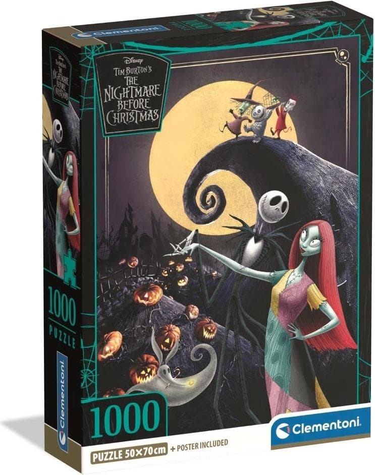 CLEMENTONI 1000ч. Пъзел Nightmare Before Christmas