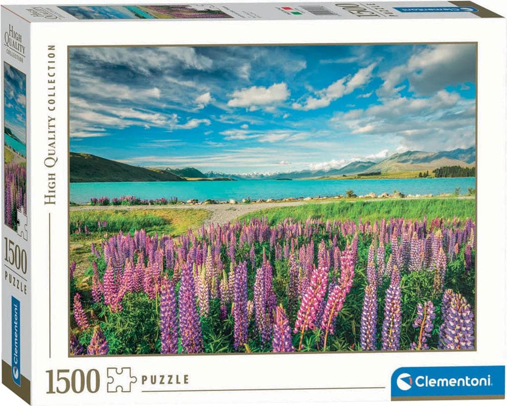 CLEMENTONI 1500ч. Пъзел High Quality Collection Lupins at Lake Tekapo