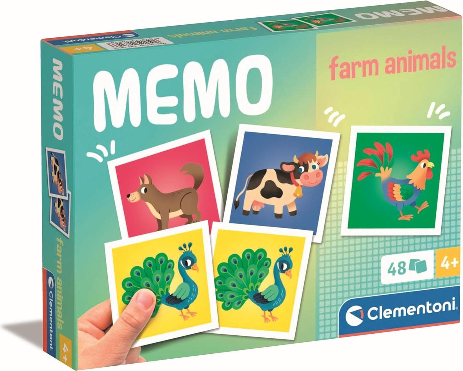 CLEMENTONI Memo Игра за Памет с Животни от Фермата