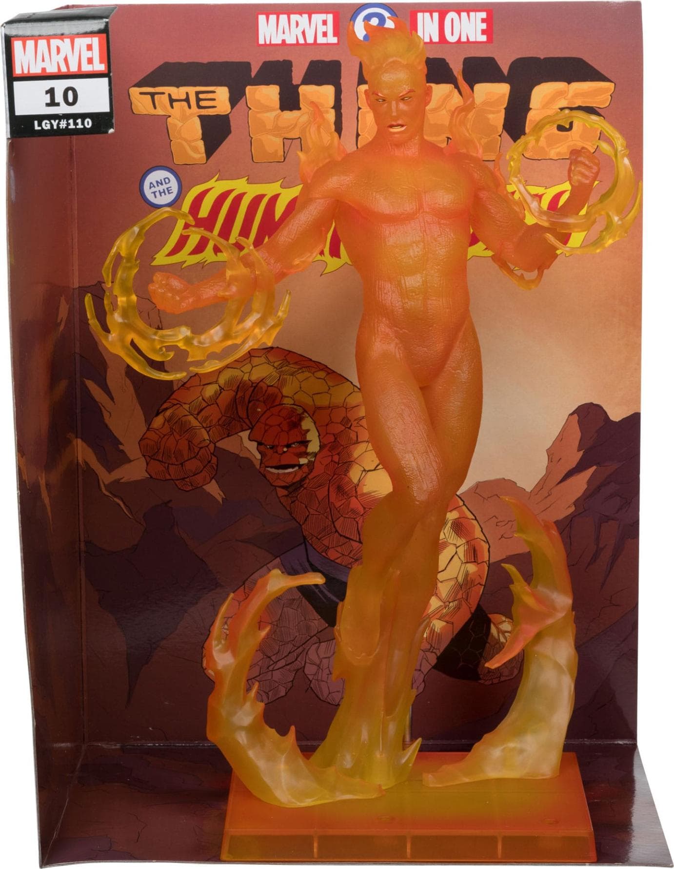 Фигурка Marvel Human Torch 1:6th Scale Collectible with Scene (Marvel 2-in-One #10)