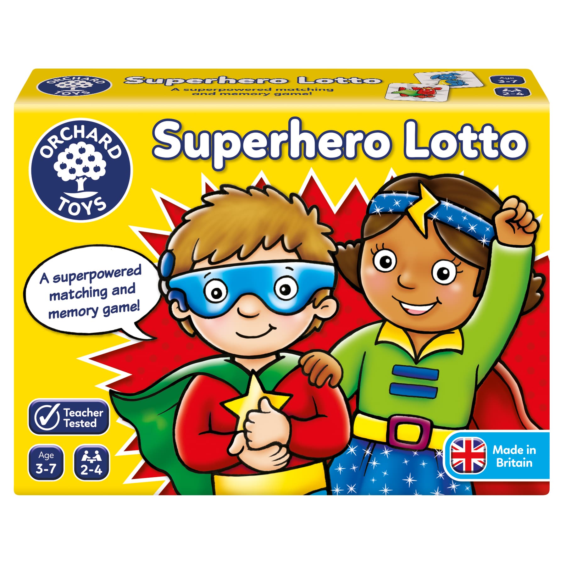 Детска образователна игра, Orchard Toys, Лото Супергерои