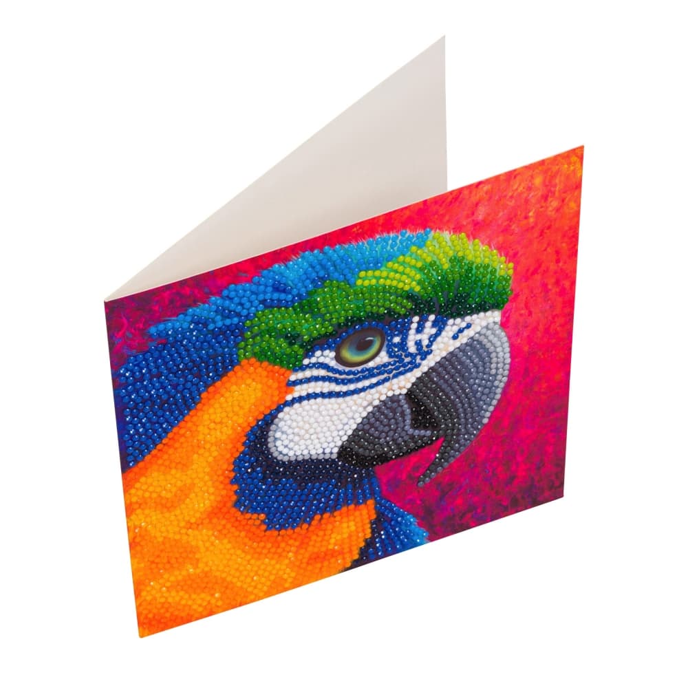 Комплект поздравителна картичка с диамантен живопис, Craft Buddy, Рай, 18 x 18 см