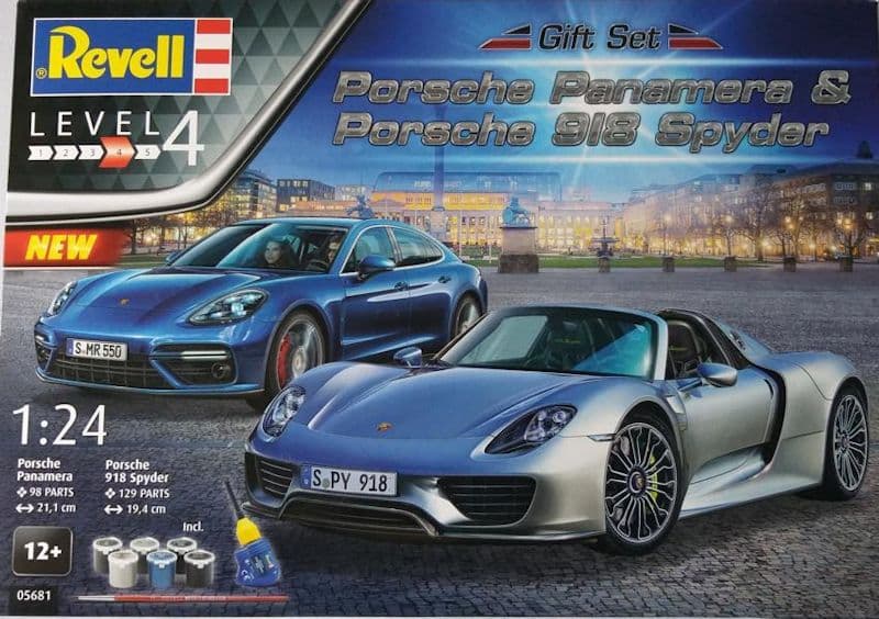 Подаръчен комплект автомобили Порше. Porsche Panamera и Porsche 918 Spyder