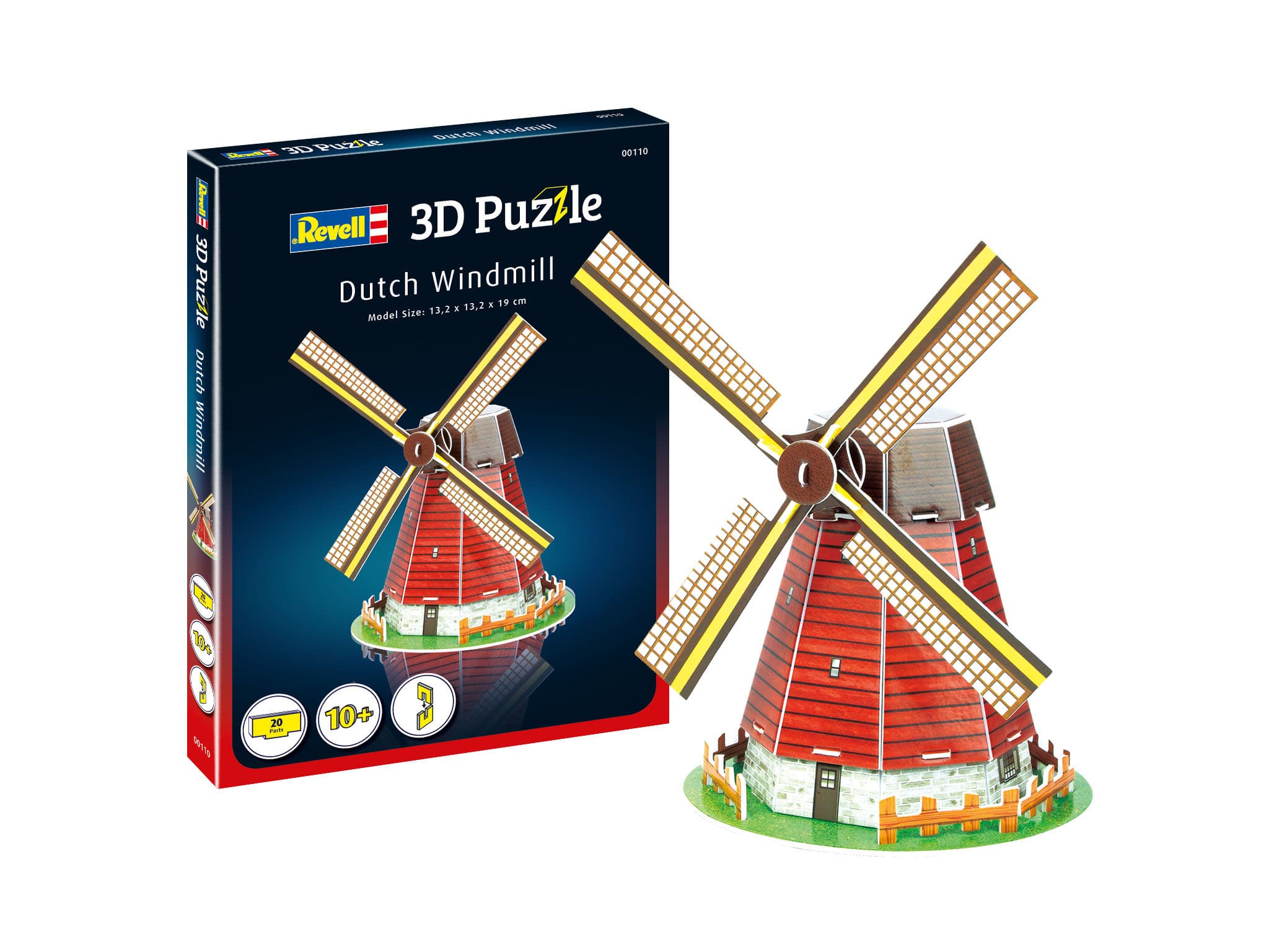 R00110 Мини пъзел 3D - Вятърна мелница