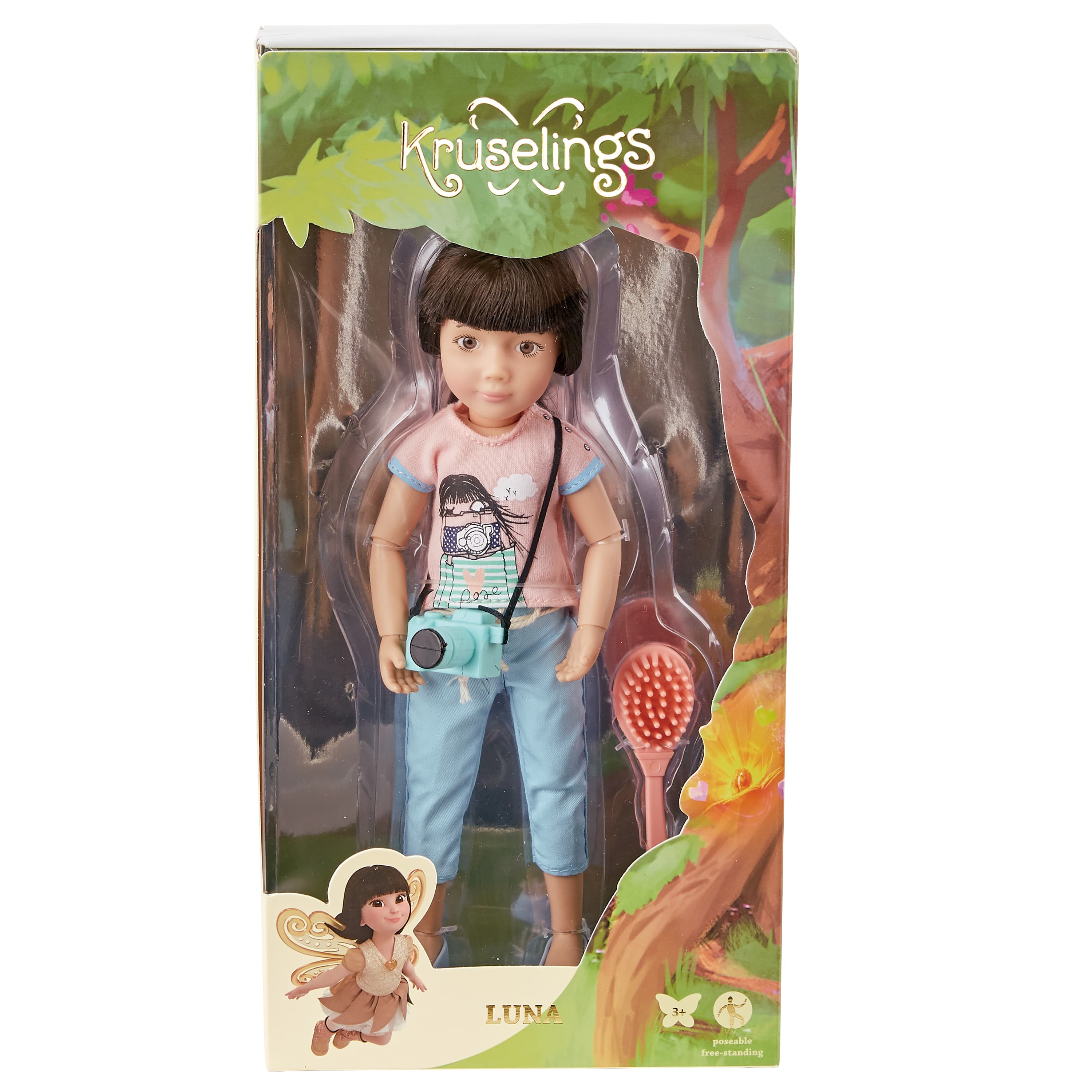 Кукла с аксесоари, Kuselings Doll, Луна Сладък Фотограф, 23 см
