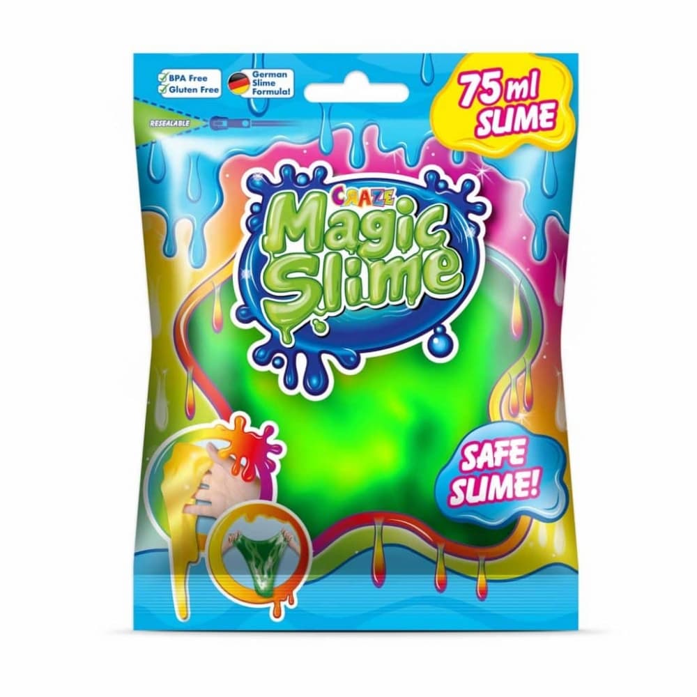 Магически слайм в торбичка, Craze, Многоцветен, 100 ml