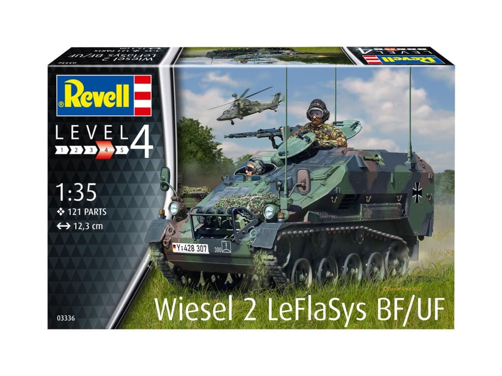 Сглобяем модел, Revell, Wiesel 2 LeFlaSys BF/UF, 121 части