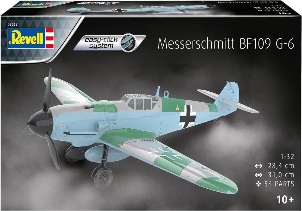 Сглобяем модел, Revell, Messerschmitt Bf109 G-6 Easy-Click, 54 части