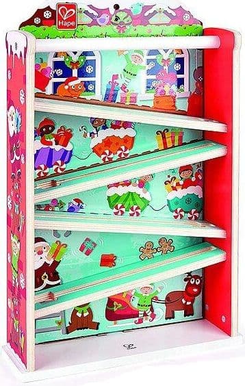 Детски дървен коледен календар, Hape, 24 фигури