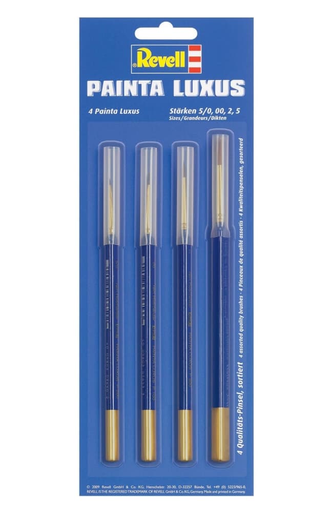 Комплект четки, Revell, Painta Luxus, 4 броя
