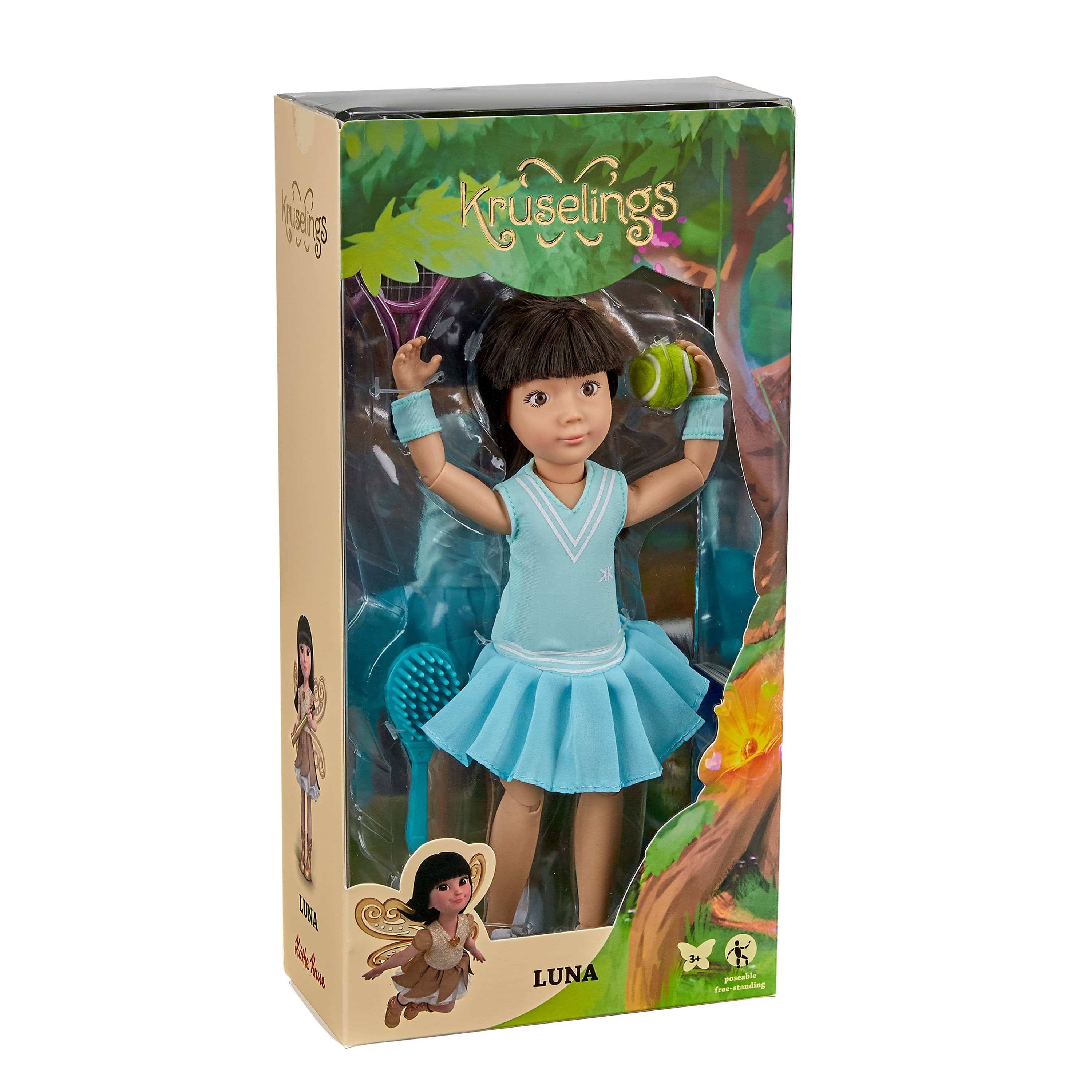 Кукла с аксесоари, Kuselings Doll, Луна Тенисист, 29 см