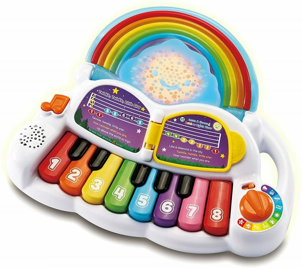 Интерактивна играчка, Vtech, Leap Frog, Бебешко пиано, Дъга, 33 x 11 x 26 см