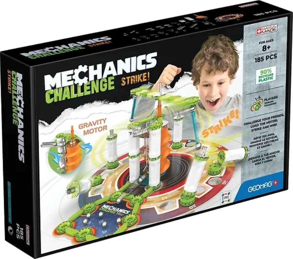 Магнитен конструктор, Geomag, Mechanics, Предизвикателство, 185 части