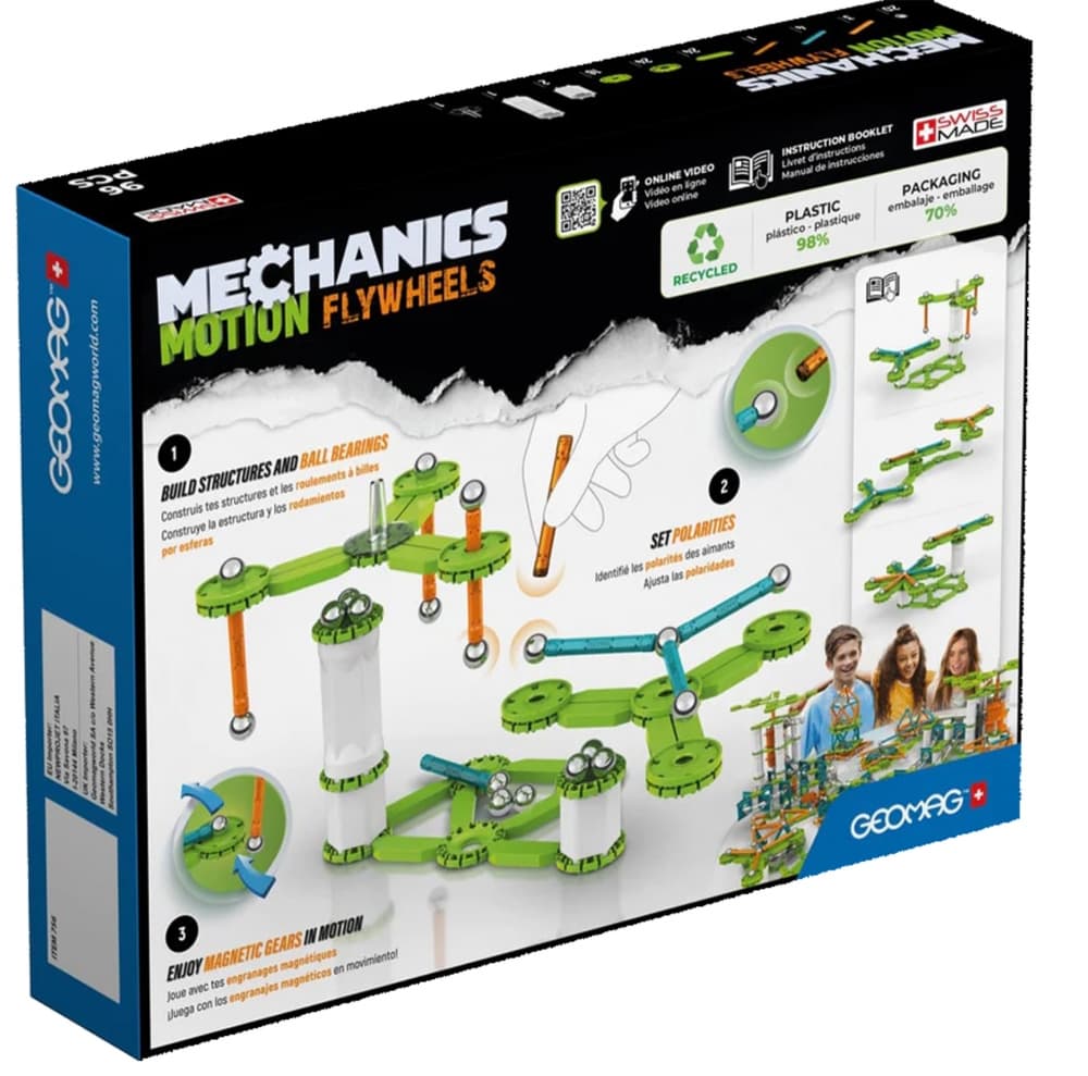 Магнитен конструктор, Geomag, Mechanics, Движение, 96 части