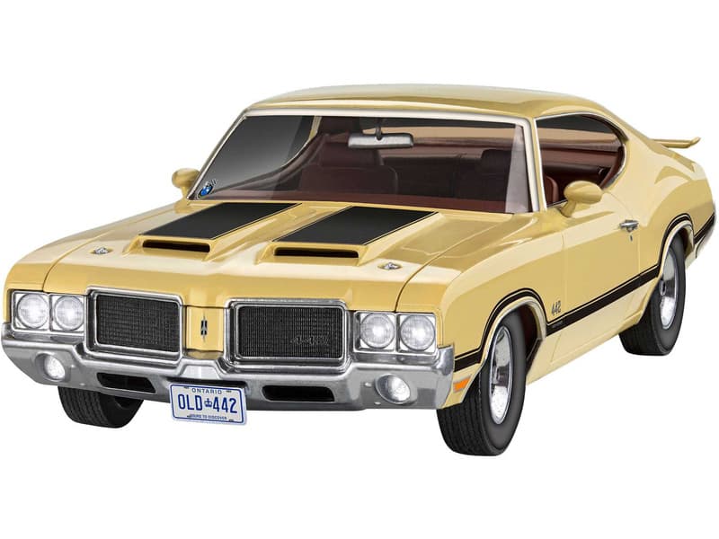 Комплект сглобяем модел, Revell, Автомобил Oldsmobile 442 Coupe 1971, 124 части