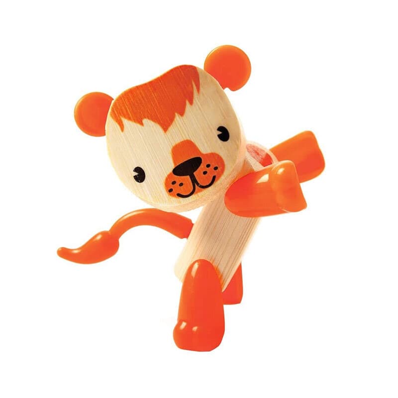 Детска играчка от бамбук, Hape, Мини животни, Лъв