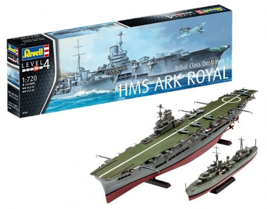 Военен кораб HMS Ark Royal - сглобяем модел