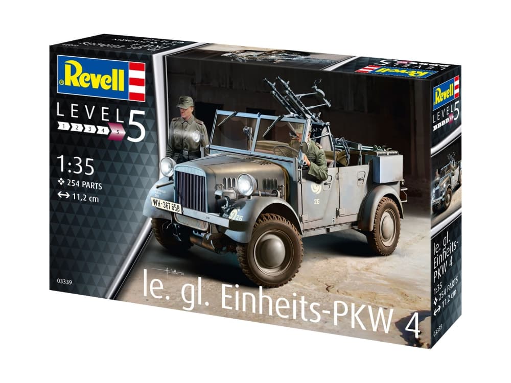 Сглобяем модел, Revell, le. gl. Einheits-PKW 4, 254 части