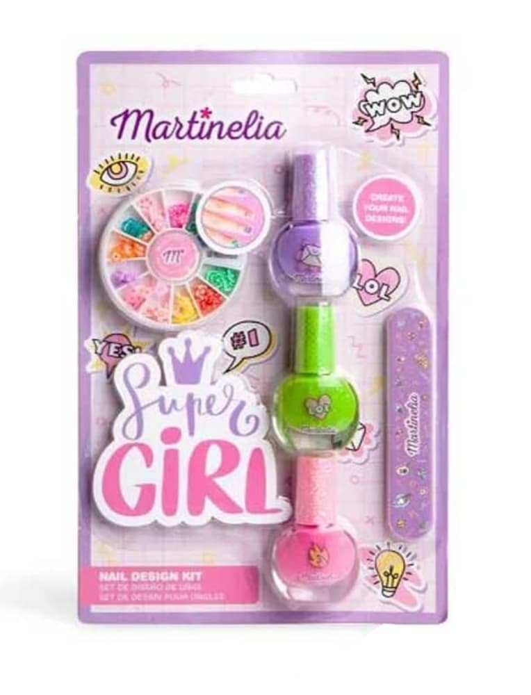 Комплект лакове за нокти, Martinelia, Супер момиче, 5 части