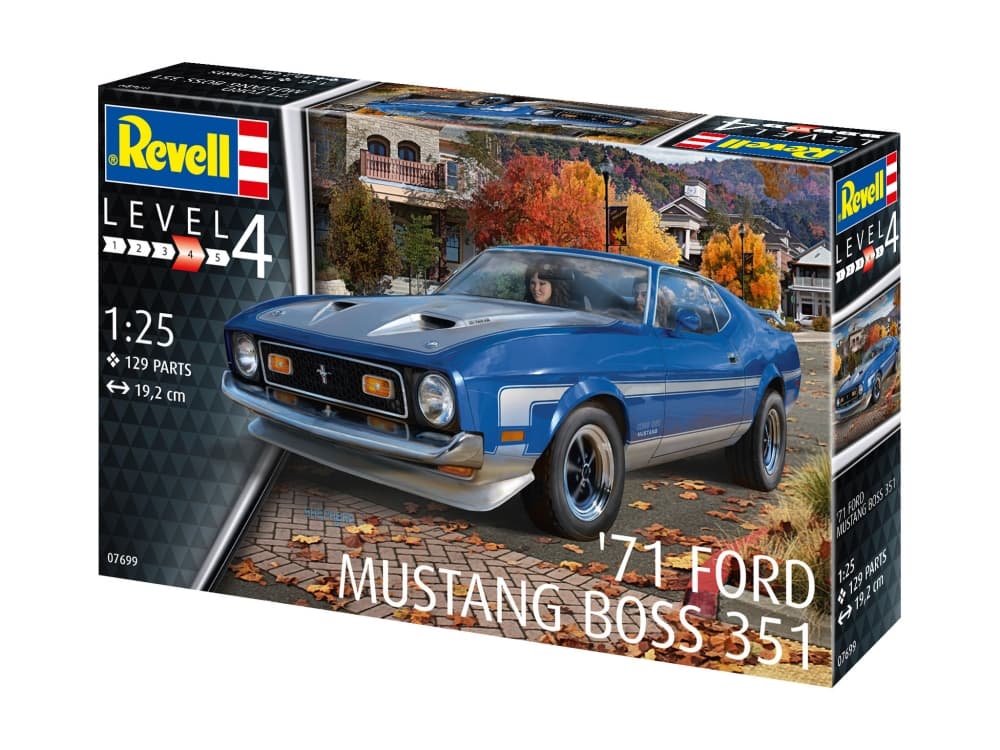 Сглобяем модел, Revell, 71 Mustang Boss 351, 129 части