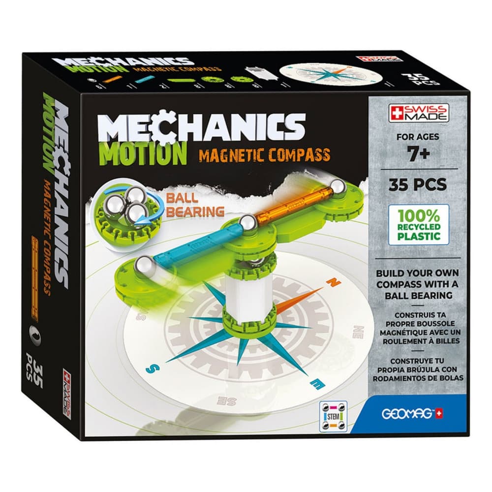 Магнитен конструктор, Geomag, Mechanics, Компас, 35 части