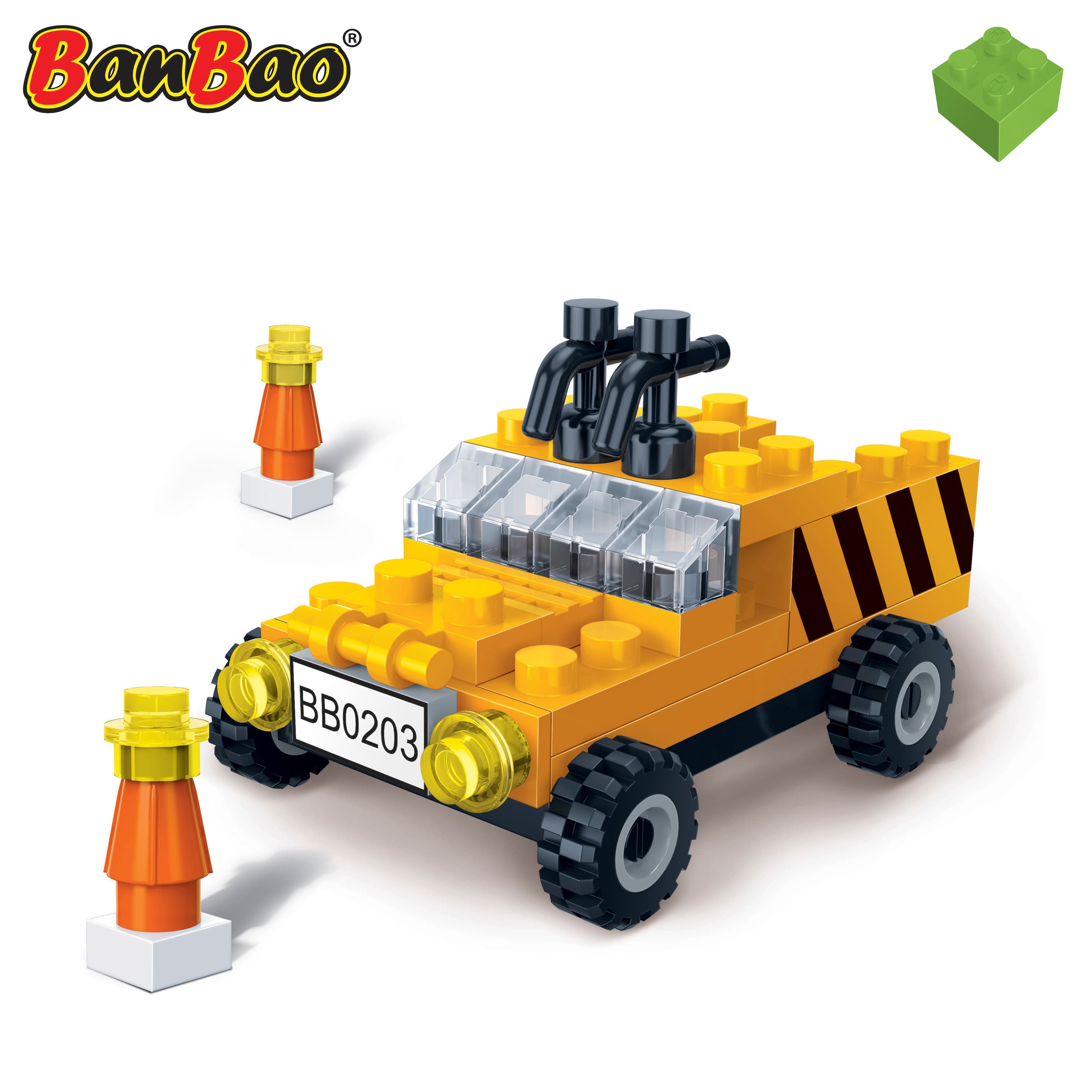 Мини Конструктор, Ban Bao, Строителен камион, 39 части