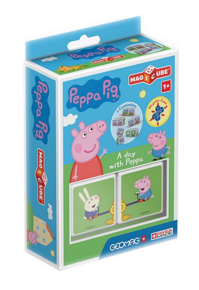 Магнитен конструктор, Geomag, Magicube, Peppa Pig, Един ден с Пепа Пиг, 2 части
