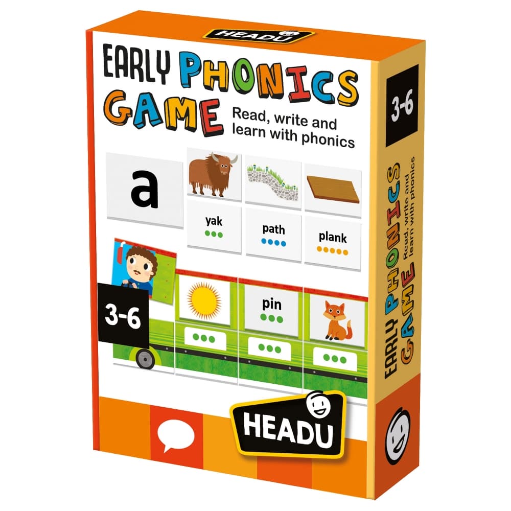 Образователен комплект, Headu, Montessori, Начална фонетична игра, 47 части