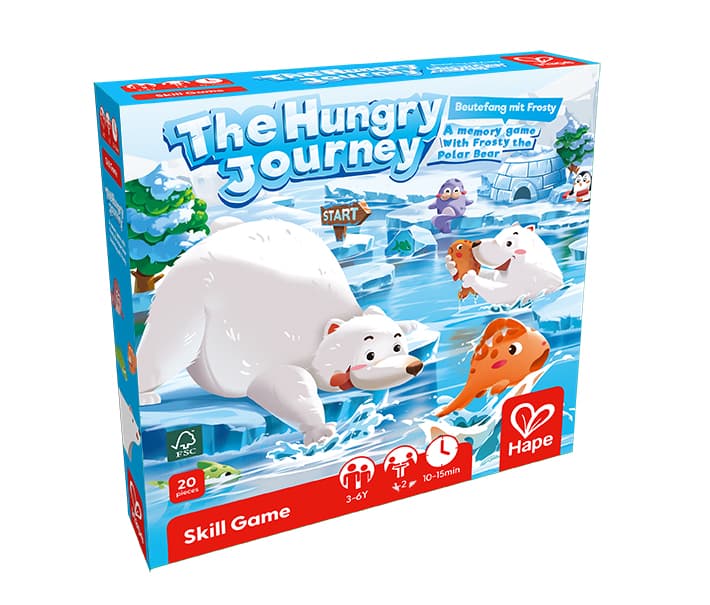 Настолна игра за памет с полярната мечка Фрости, Hape, 20 части