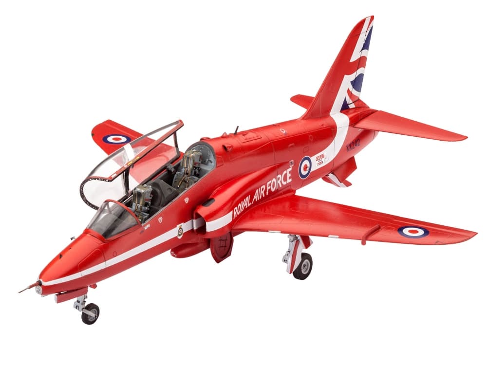 Сглобяем модел, Revell, Британски учебно-тренировъчен лек изтребител, BAe Hawk T.1 Red Arrows, 70 части