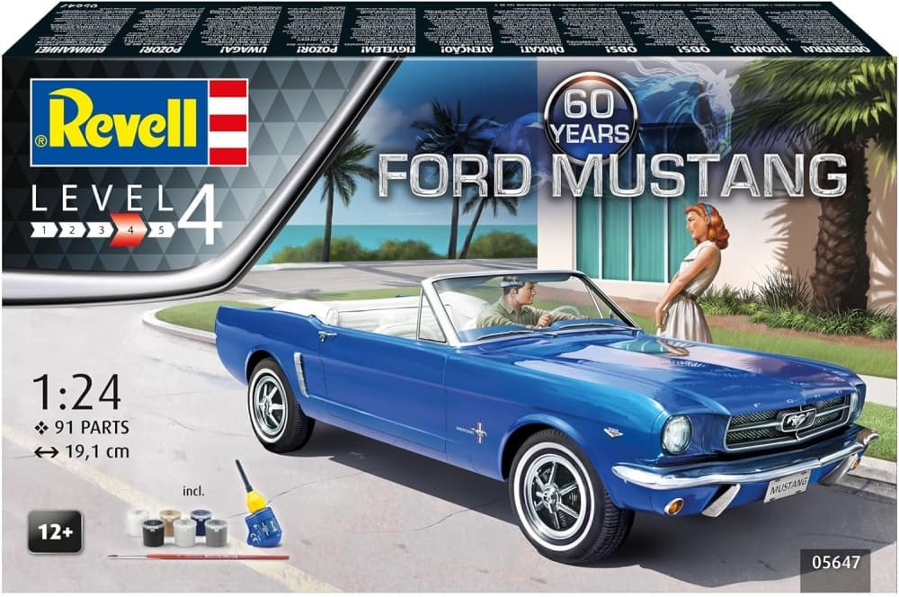 Сглобяем модел, Revell, Подаръчен комплект Ford Mustang 60th, Комплект