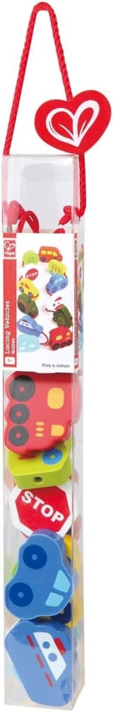 Дървена играчка HAPE фигурки с превозни средства, за нанизване