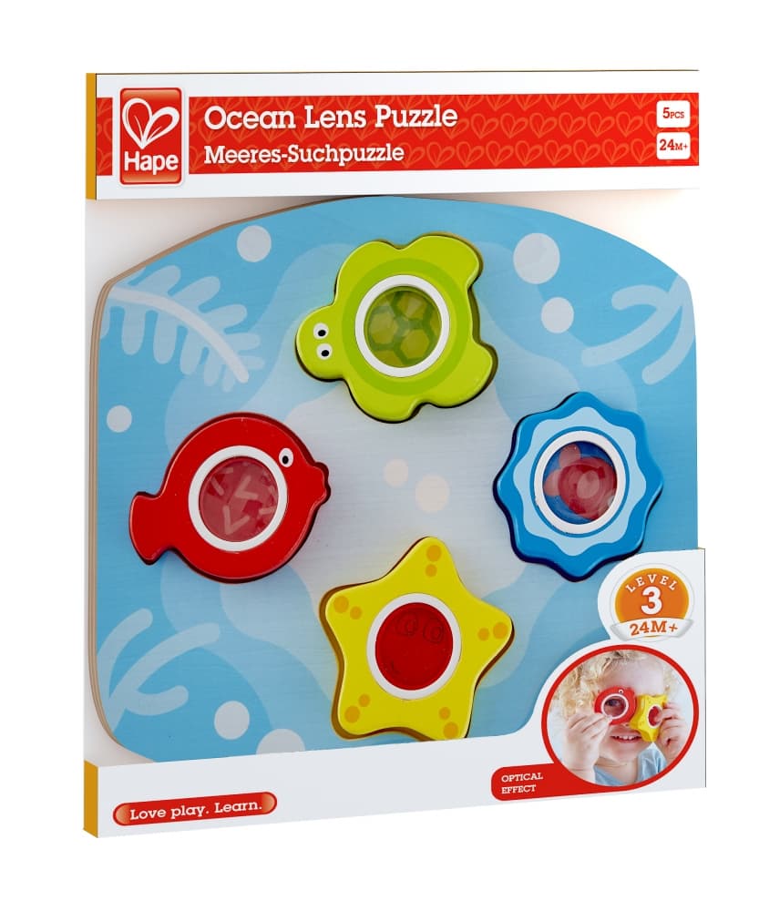 Дървен пъзел, Hape, Морски животни с лещи