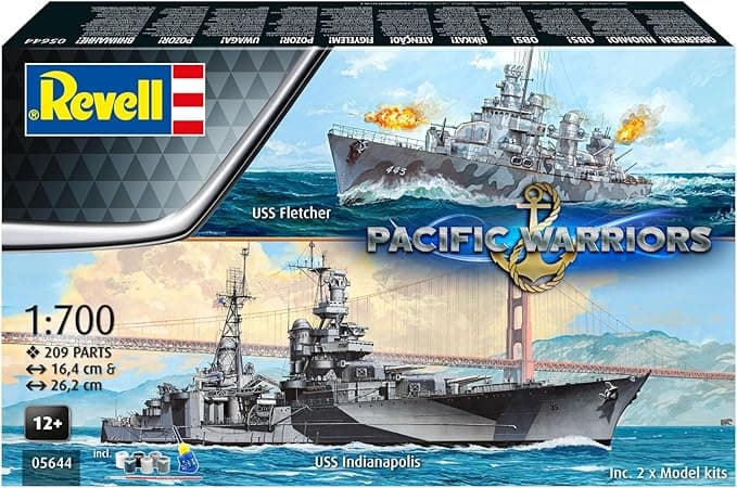 Сглобяем модел, Revell, Подаръчен комплект, Кораби Pacific Warriors, с аксесоари