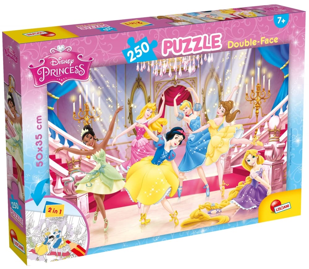 Пъзел, Lisciani, Disney Princess, Двулицев пъзел 250 части
