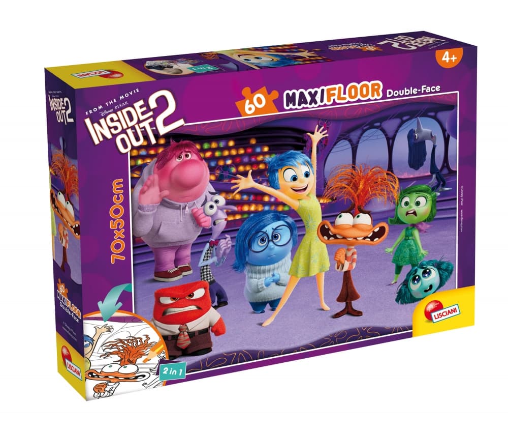 Пъзел, Lisciani, Inside Out 2, Двулицев пъзел 60 части