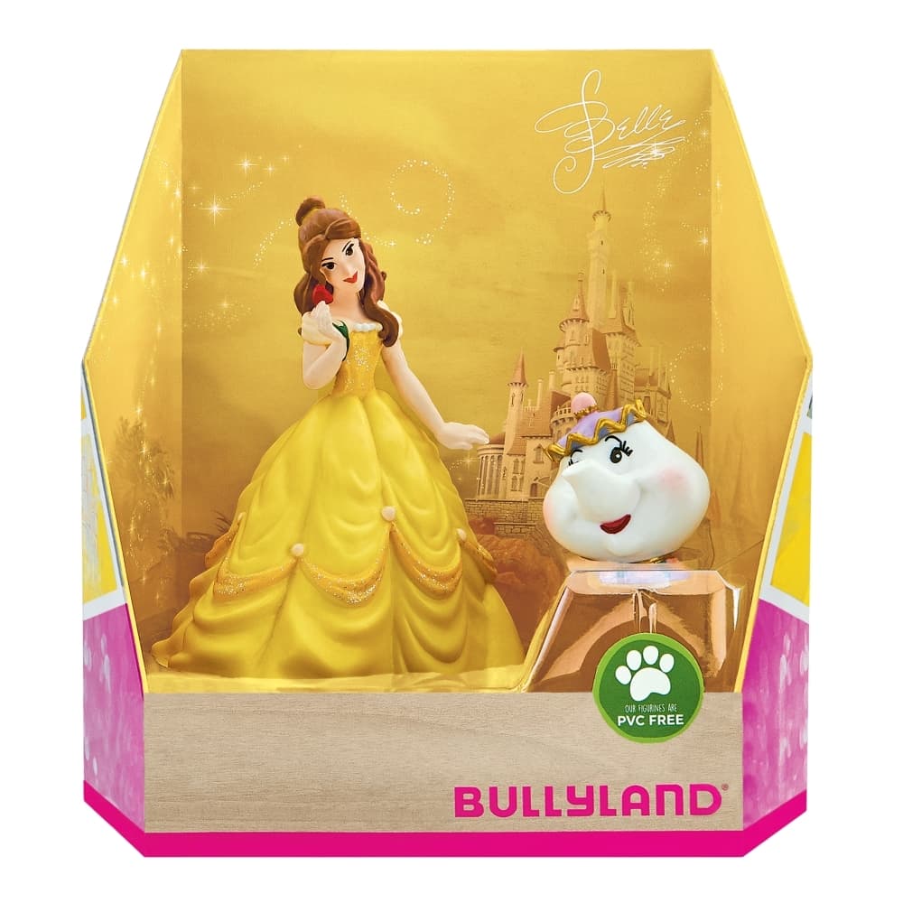 Комплект с колекционерски фигурки, Walt Disney, Bullyland, Красавицата и Потс