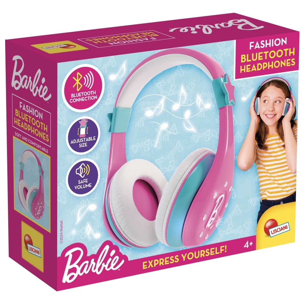 Детски слушалки, Lisciani, Bluetooth, Barbie