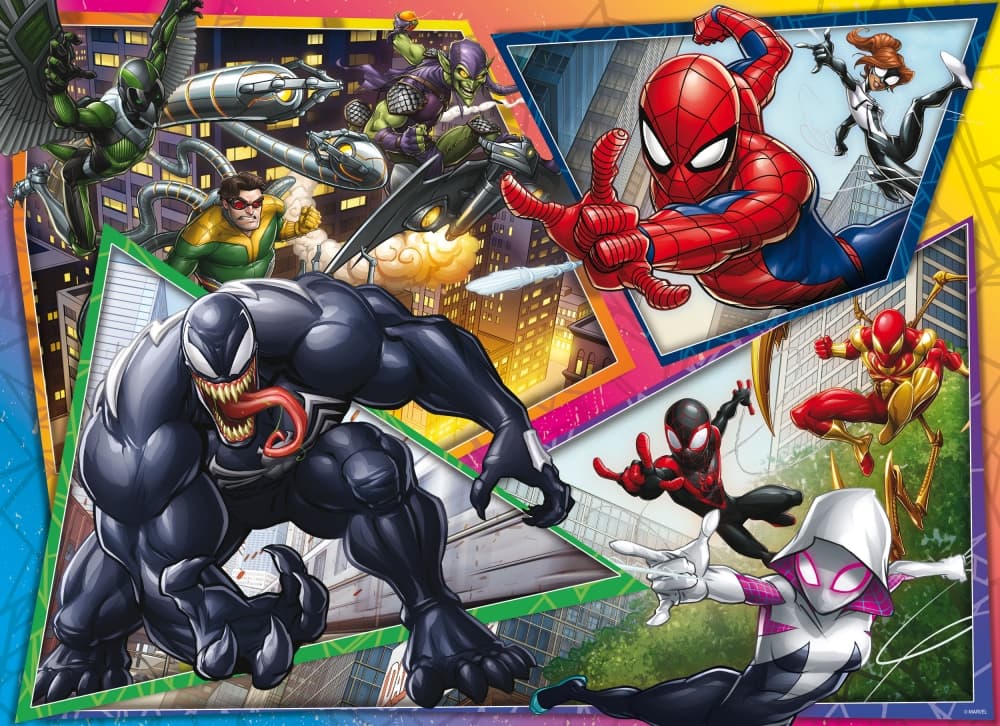 Пъзел, Lisciani, Spider-man, Двулицев пъзел 150 части