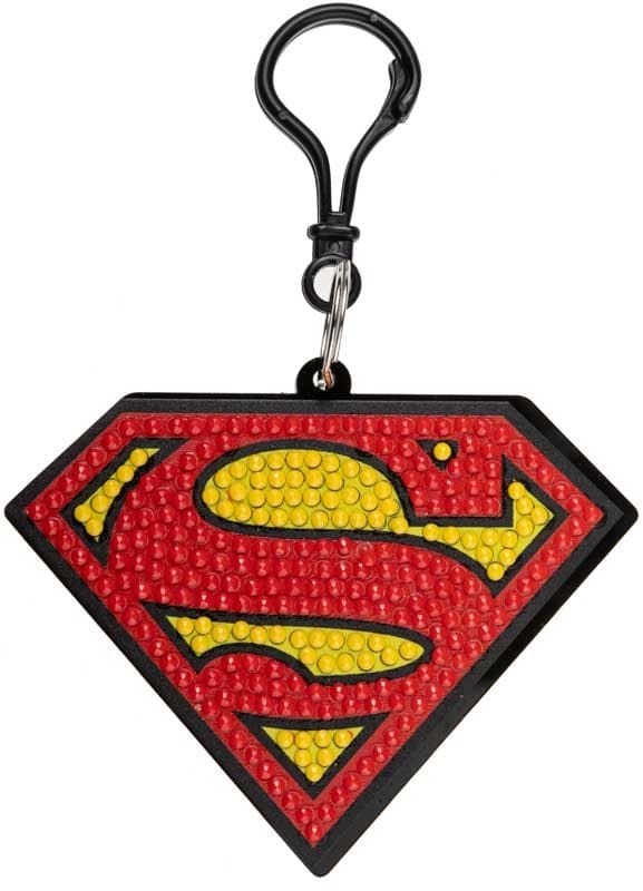 Комплект за диамантена бродерия, Craft Buddy, Crystal Art Bag Charms, Superman