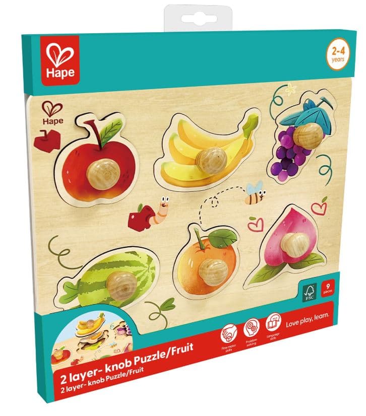 Дървен пъзел, Hape, Плодове