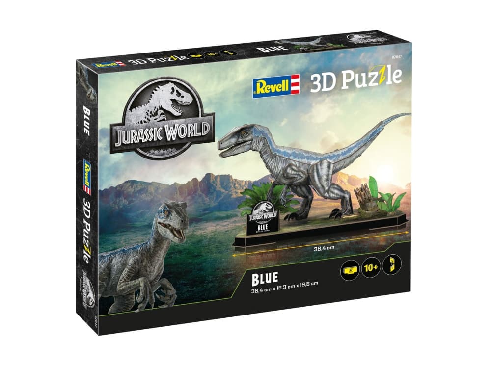 Пъзел, Revell, Джурасик свят Blue 3D, 57 части