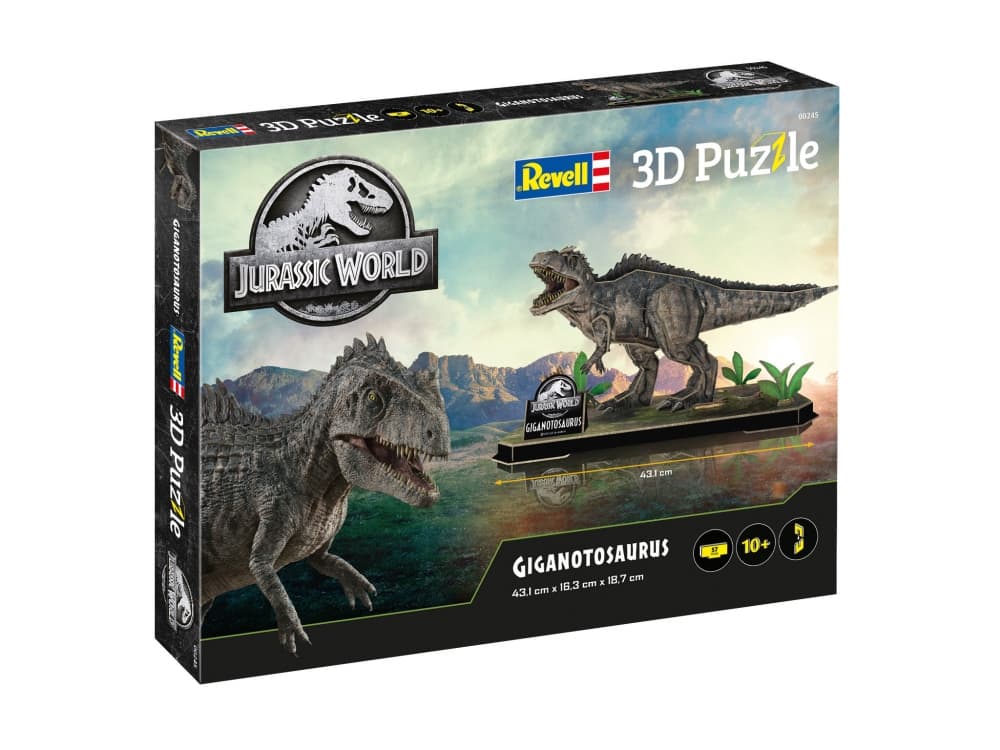 Пъзел, Revell, Джурасик свят Гиганотозавър 3D, 60 части