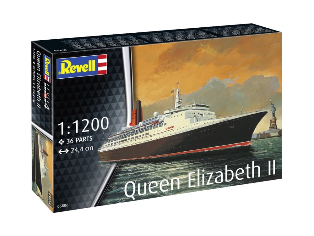 Сглобяем модел, Revell, Круизен кораб Кралица Елизабет II, 36 части