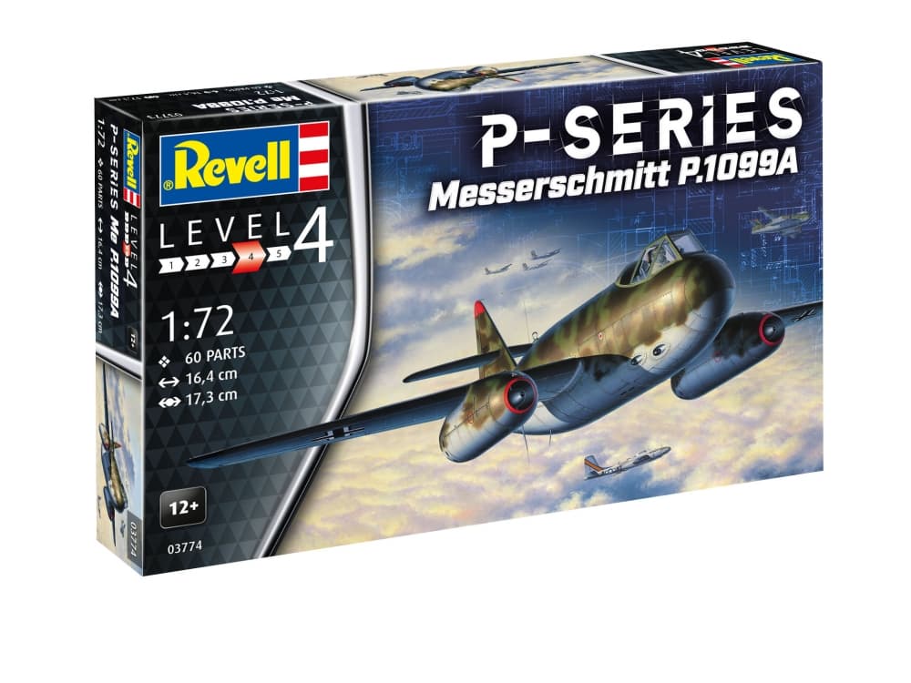 Сглобяем модел, Revell, Немски изтребител Messerschmitt P.1099A, 60 части